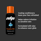 Edge Gel de afeitar para hombres, piel sensible con aloe, gel de af...