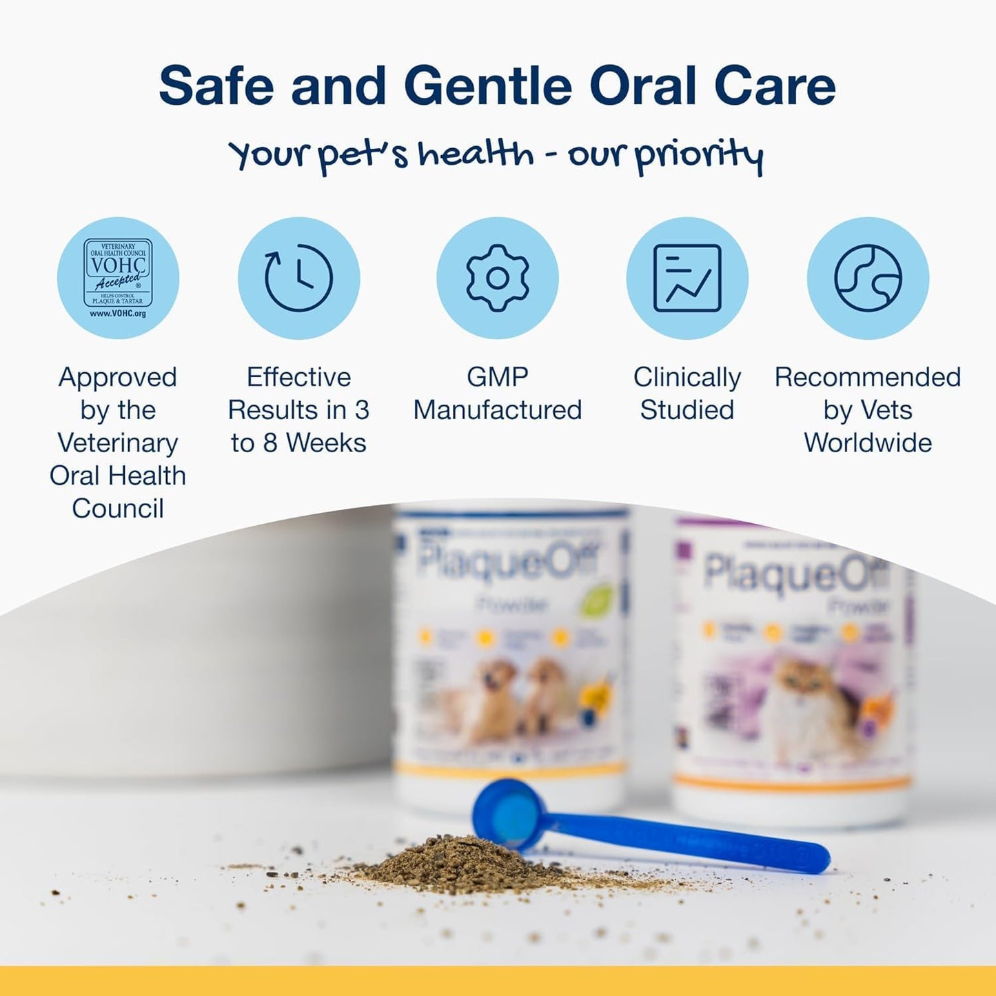 Polvo para eliminar placa dental ProDen