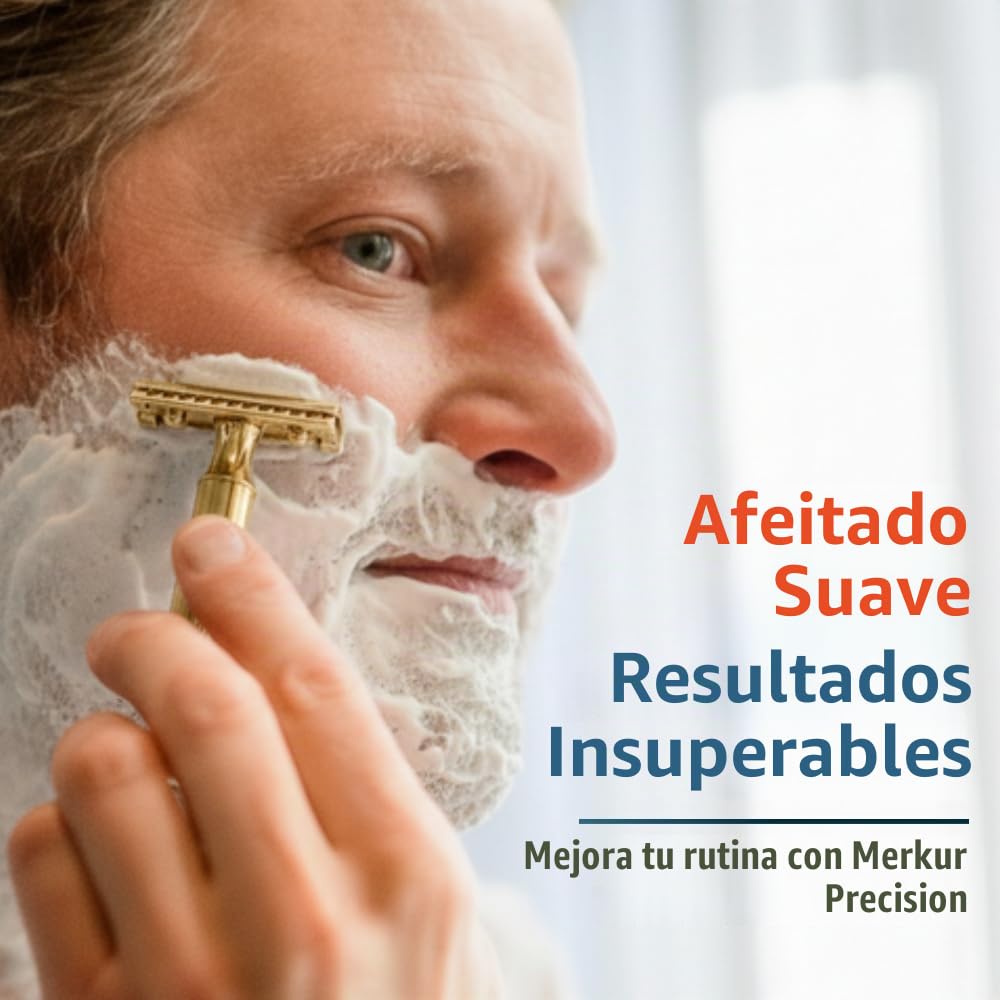 Merkur Maquinilla de afeitar clásica de seguridad de doble filo de...