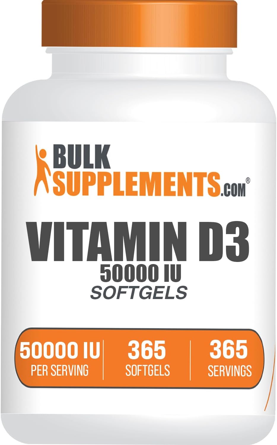 BulkSupplements. Com Cápsulas blandas de vitamina D3, sin gluten, 1...