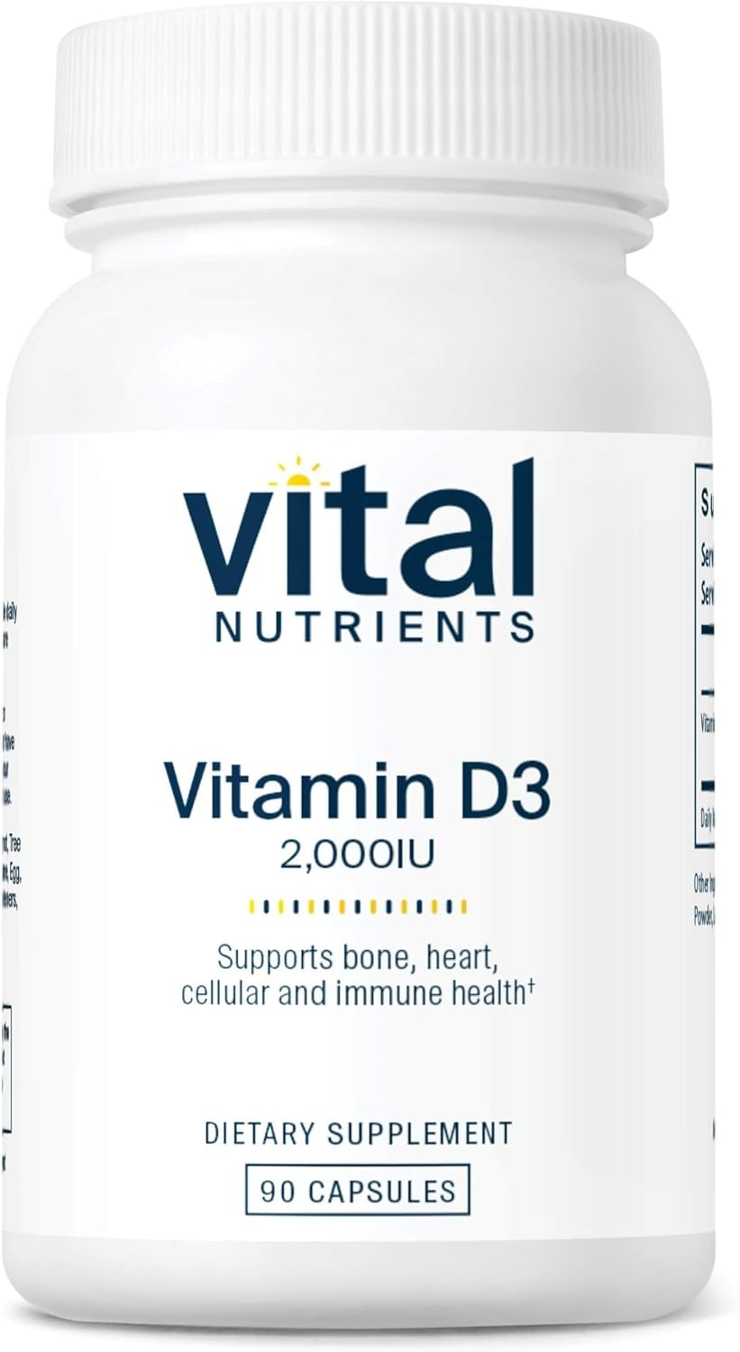 Vital Nutrients Vitamina D3 | 2000 UI | Suplemento de vitamina D pa...