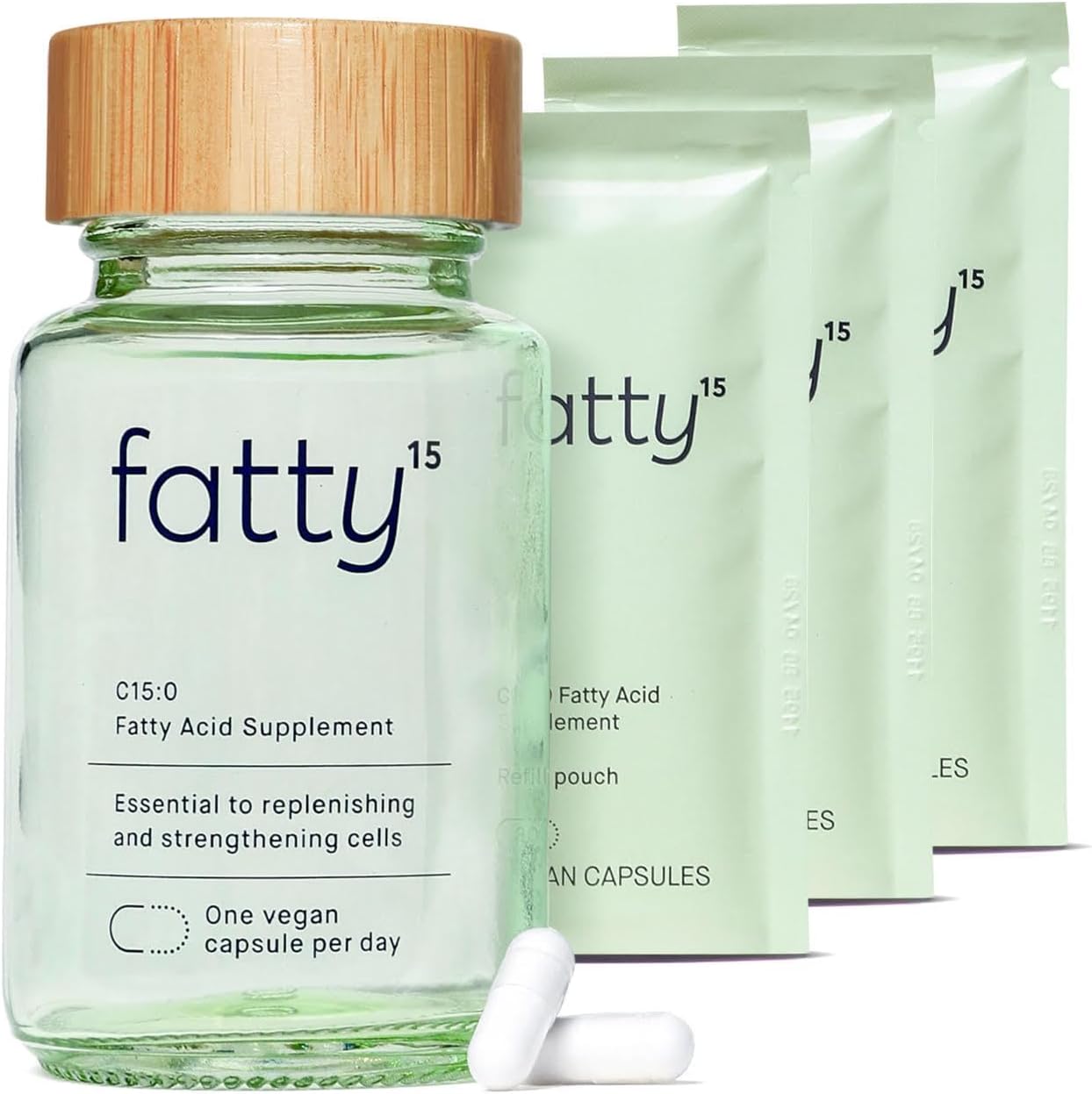 Fatty15 Suplemento de ácido pentadecanoico C15:0 The Longevity Nutr...