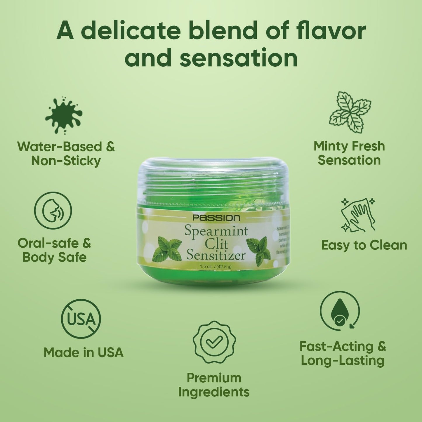 Gel sensibilizador vaginal Passion Spearmint
