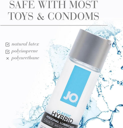 JO Lubricante personal híbrido clásico, lubricante a base de agua y...