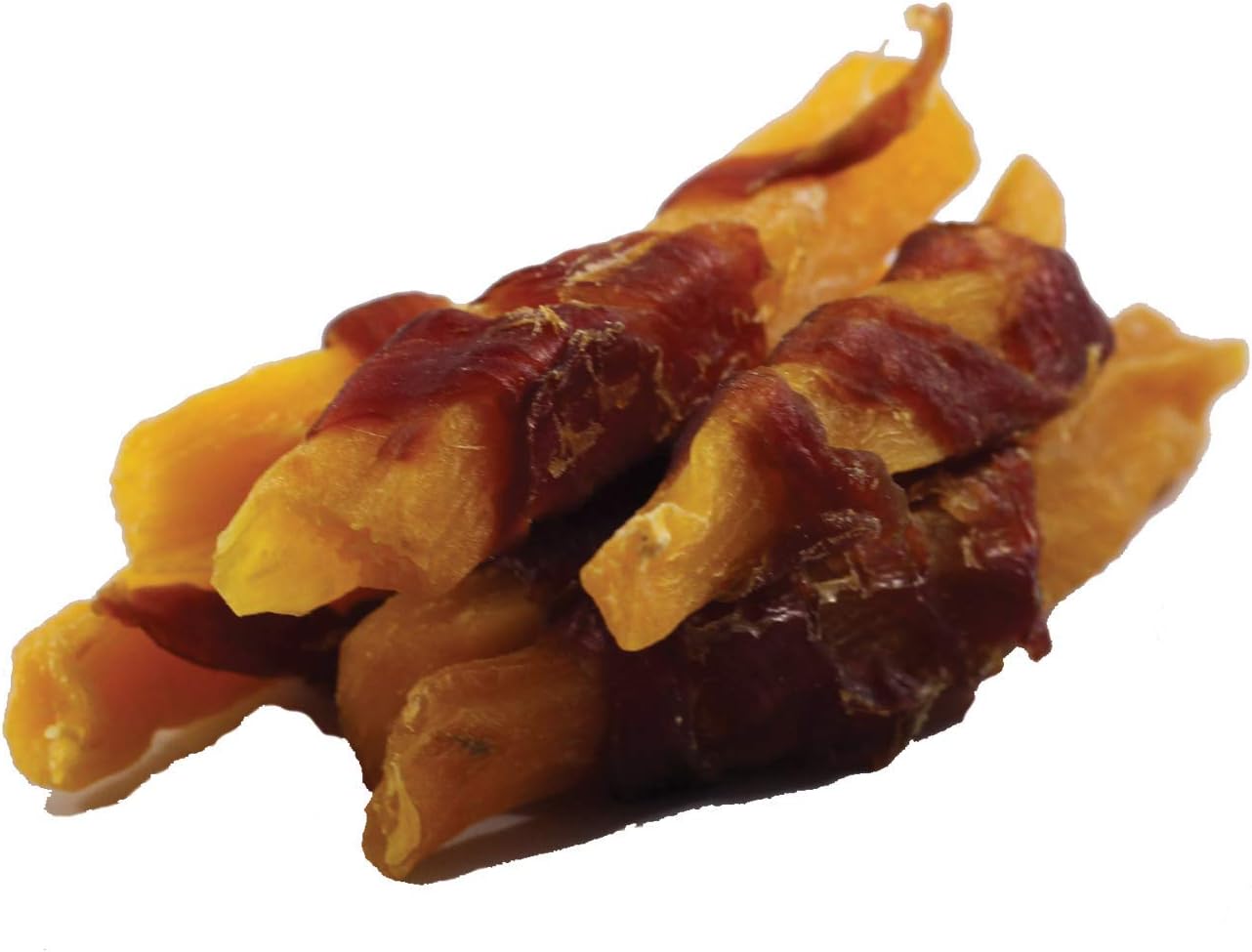Amazon Brand - Solimo Golosinas para perros de batata y pato, 2 libras