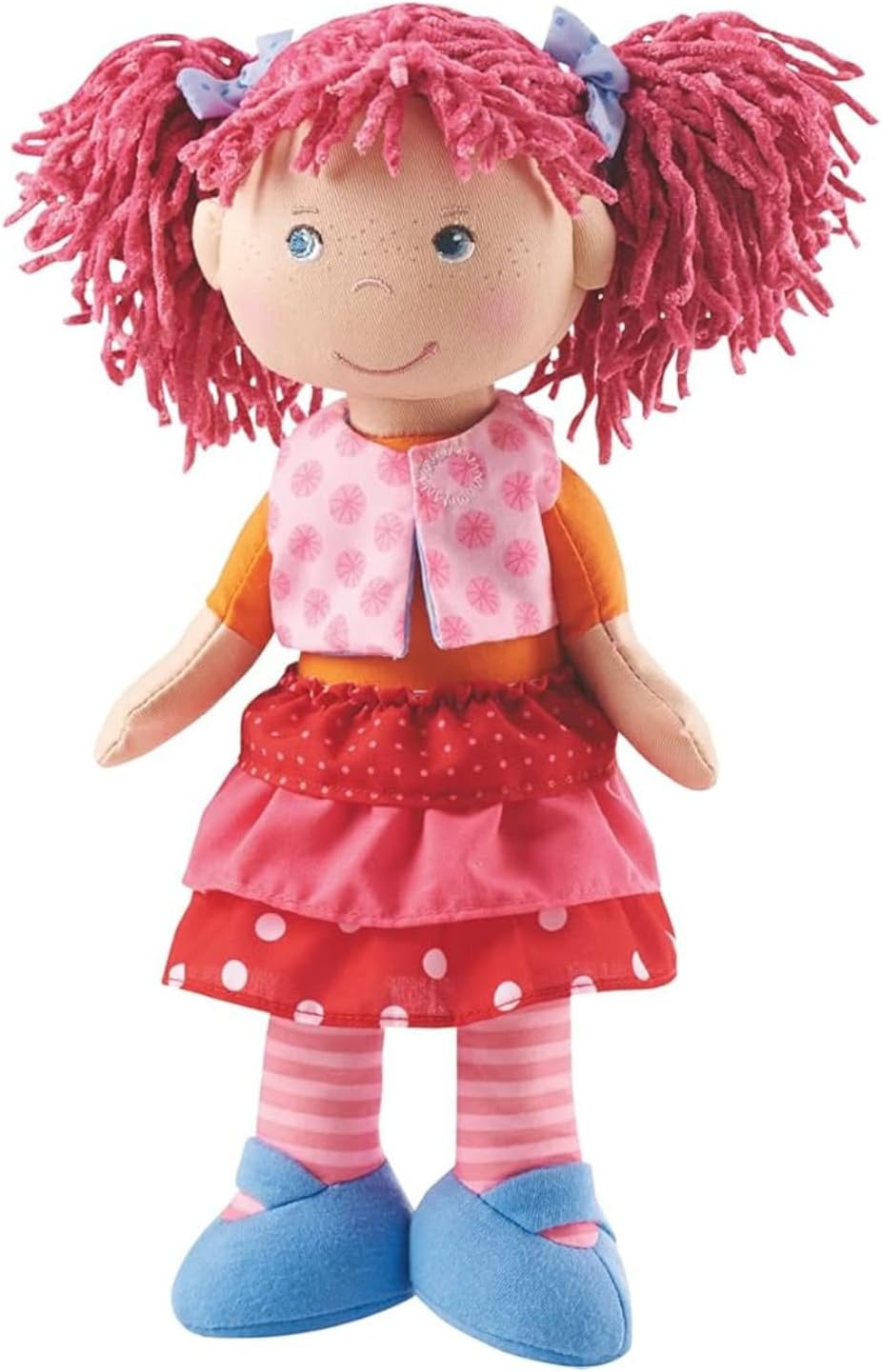 HABA Lilli-Lou Muñeca Blanda de 12 Pulgadas con Cabello Rosa en Col...