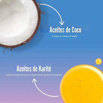 Lottabody Mousse en espuma con aceite de coco y manteca de karité W...