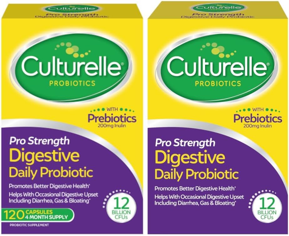 Culturelle Pro Strength Probiótico diario, cápsulas digestivas, cep...