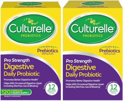 Culturelle Pro Strength Probiótico diario, cápsulas digestivas, cep...