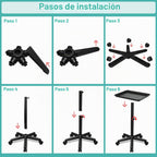 Wuissvnb - Bandeja de salón sobre ruedas, fácil de instalar, color...