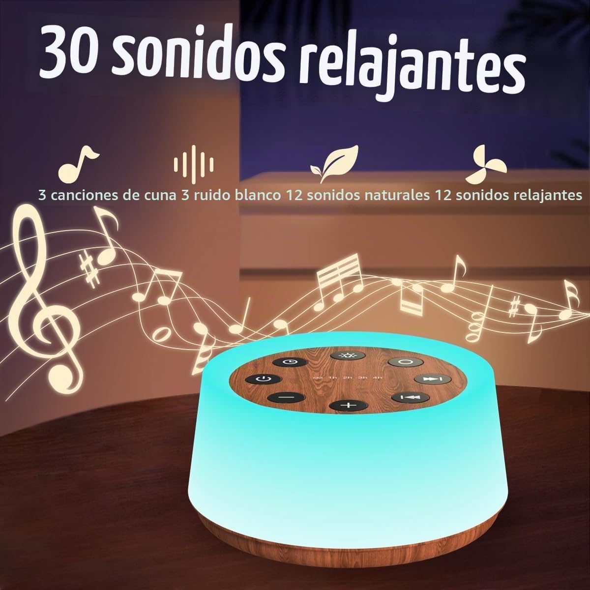 ColorsNoise - Máquina de sonido y máquina de ruido blanco con 30 so...