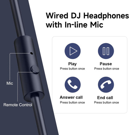 OneOdio - Auriculares con cable de diadema para estudio y mezcla, a...