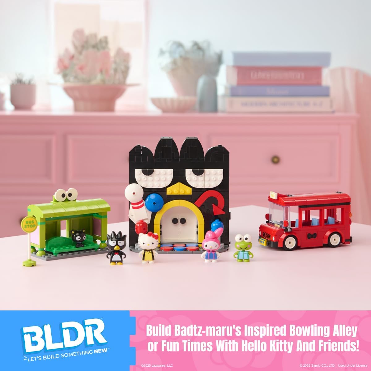 BLDR Hello Kitty y sus amigos, set de construcción de bolera de Bad...
