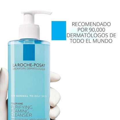 La Roche-Posay Toleriane Limpiador Facial Espumoso Purificante, Lim...