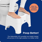 Squatty Potty The Original Taburete de Baño para Inodoro - Ajustabl...