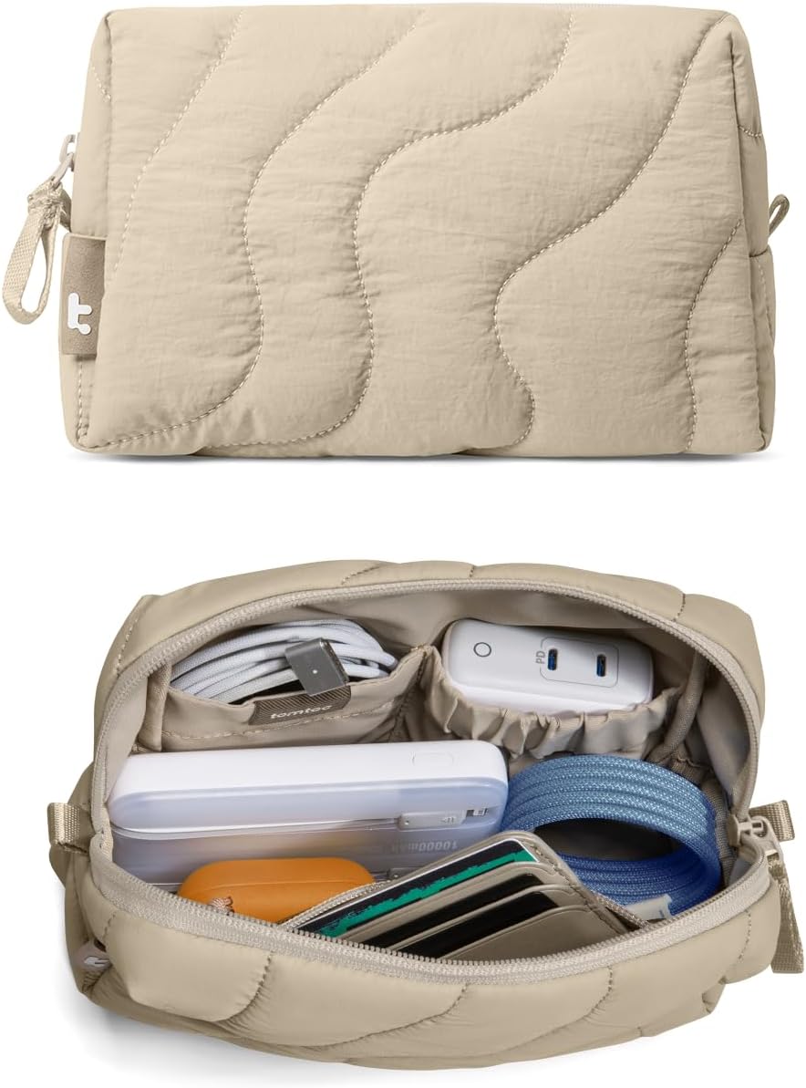 tomtoc Organizador de Electrónica Estuche de Viaje, Bolsa Organizad...