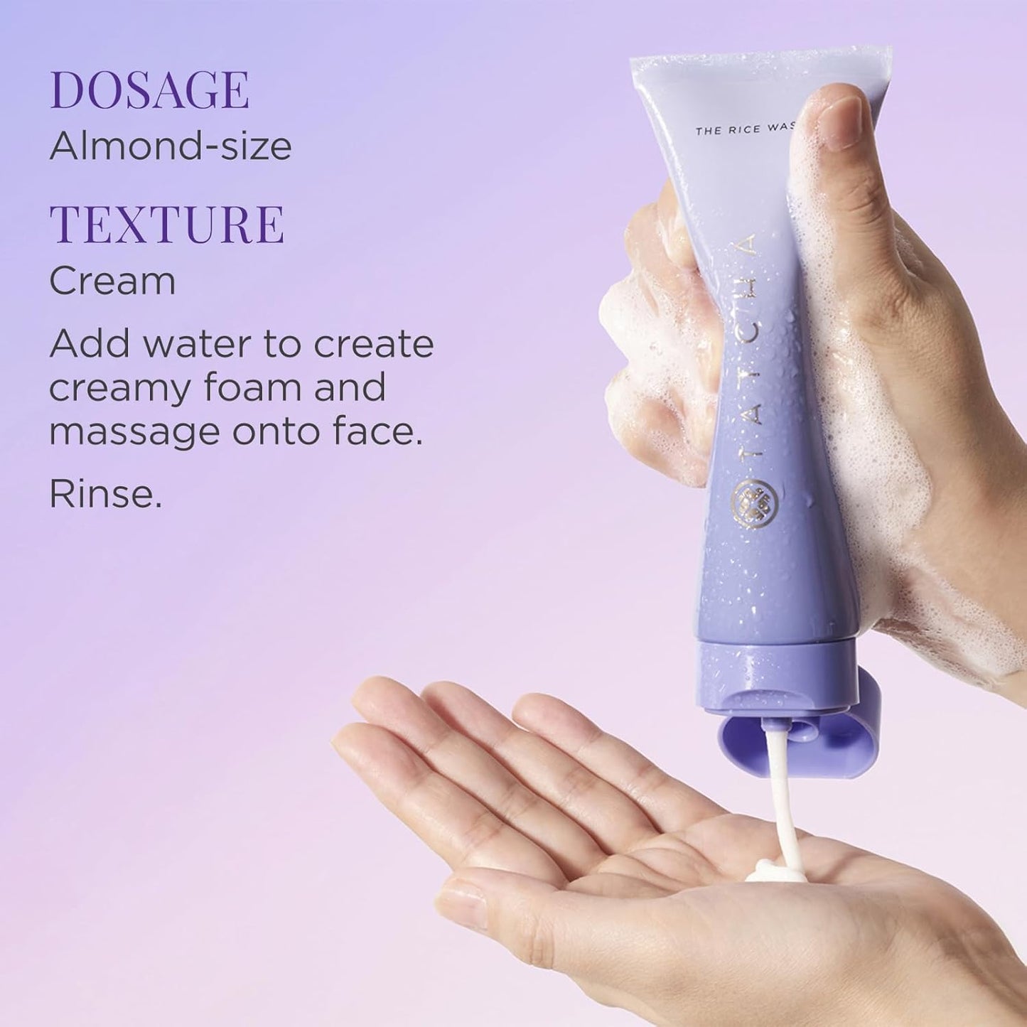 TATCHA The Rice Wash, Jumbo | Limpiador facial en crema suave, elim...