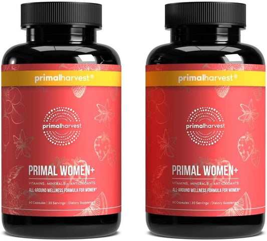 Primal Harvest Multivitamínico para mujeres Vitamina A, vitamina C,...
