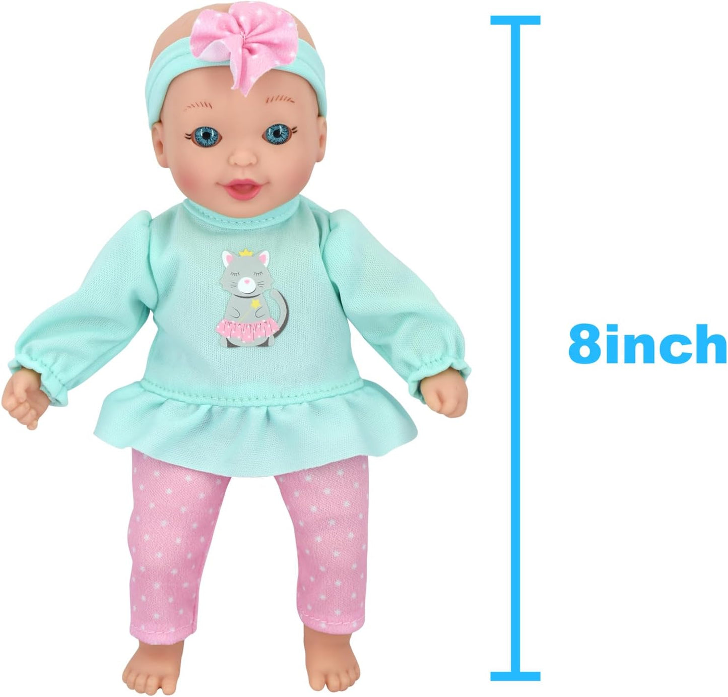 New Adventures LLC Limited Little Sweeties Baby Doll con mascotas