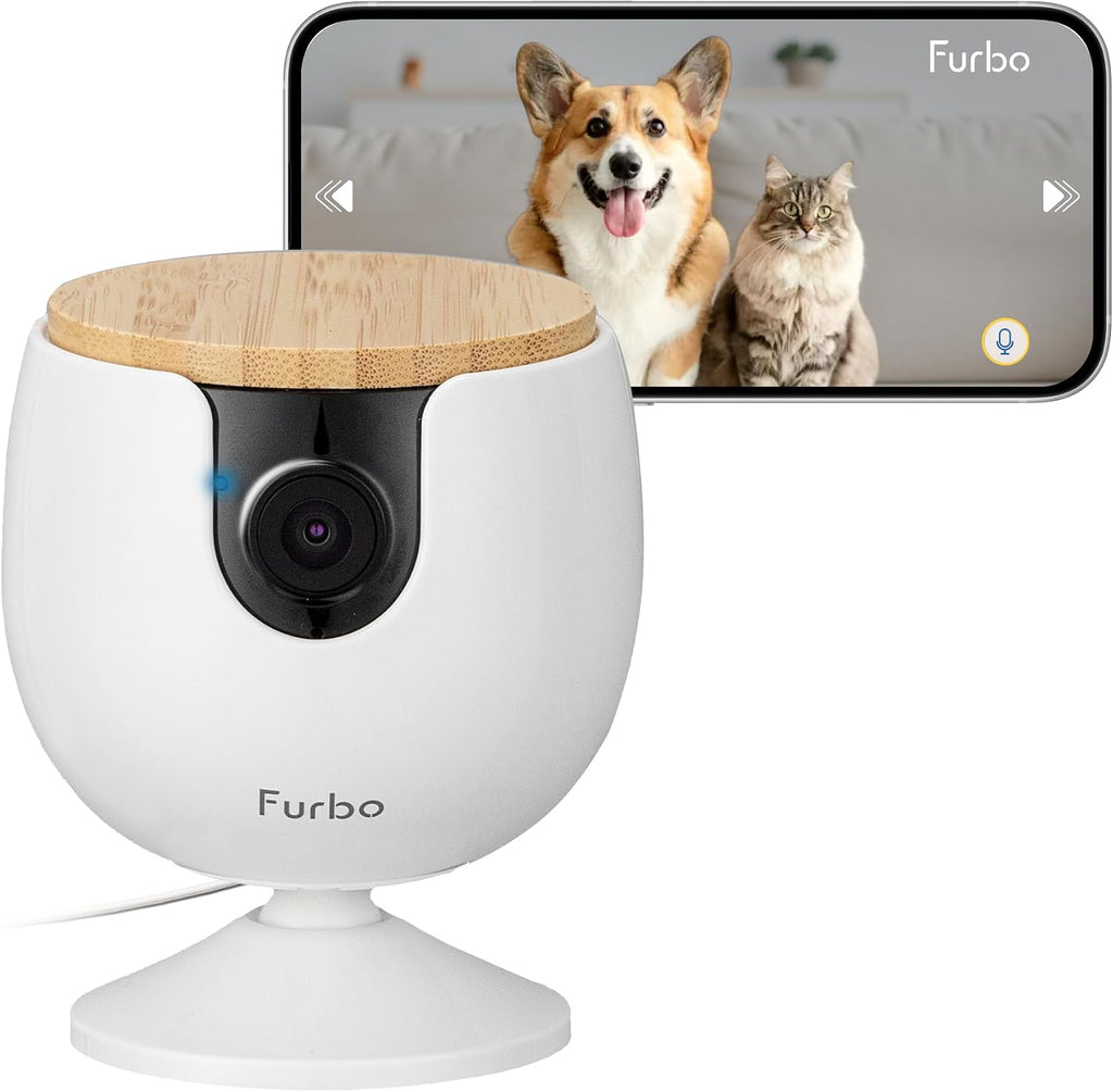 Furbo Mini Cámara para Mascotas: Cámara de Seguridad con Alertas de...