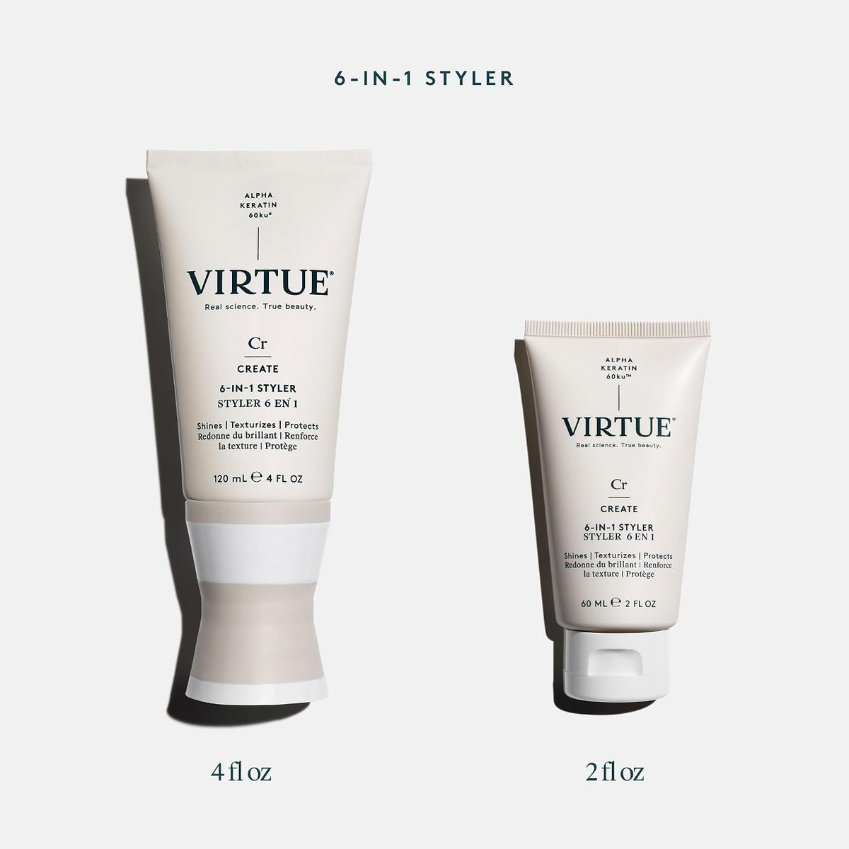 Virtue 6-en-1 Estilizador de Cabello, Crema de Peinado con Protecci...