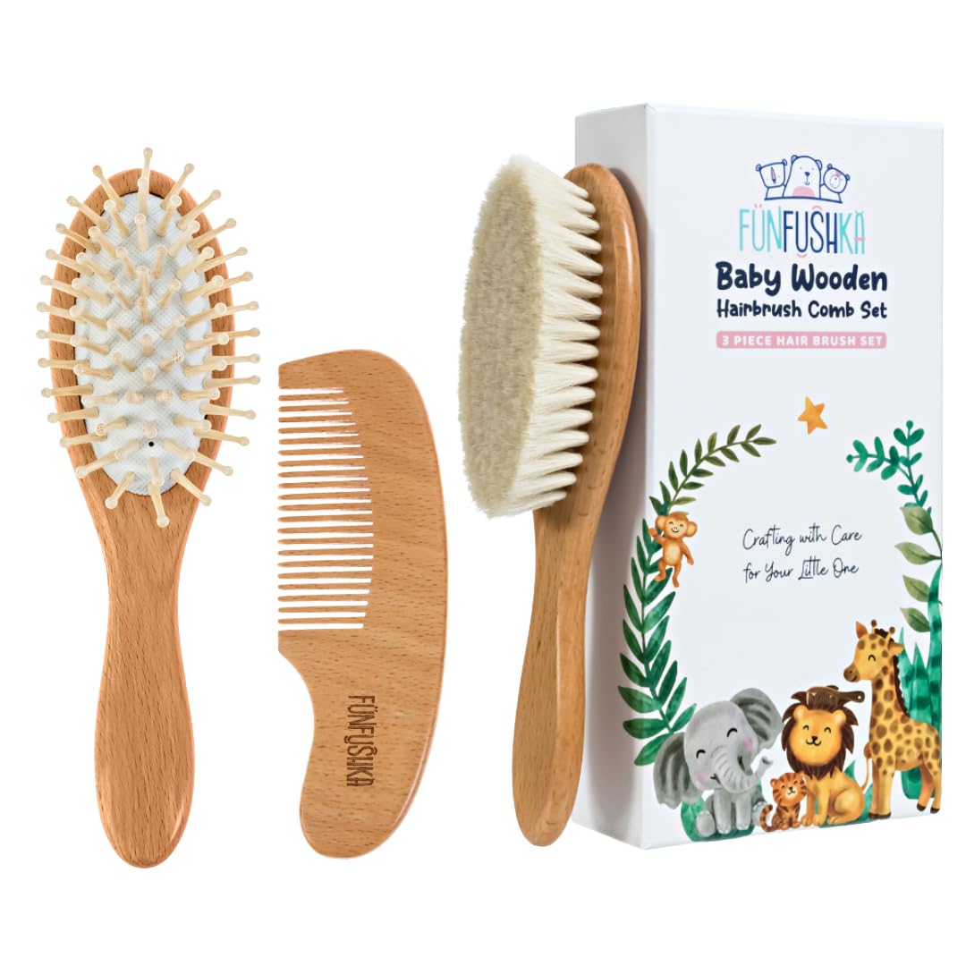 Juego de cepillo de pelo para bebés recién nacidos y niños pequeños...