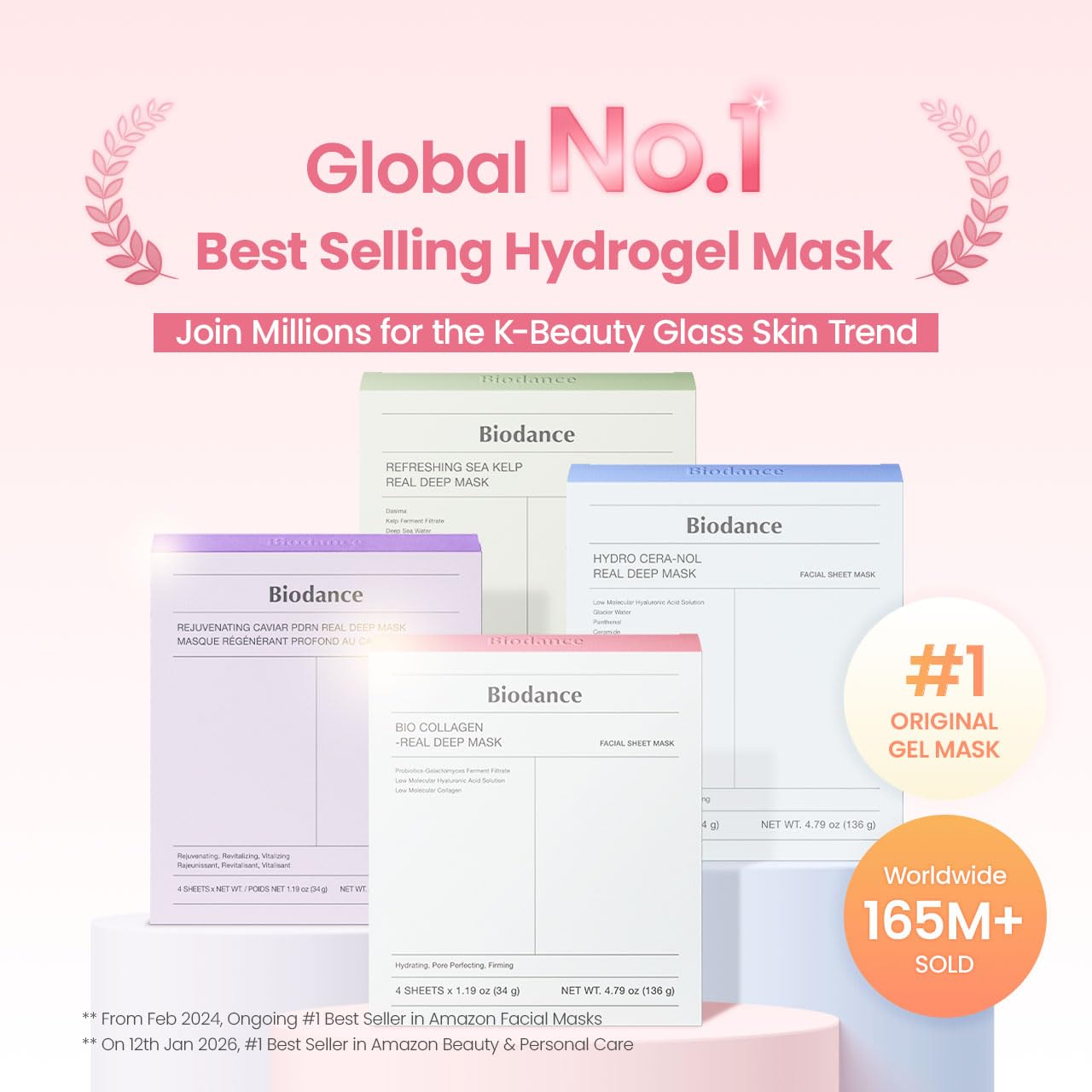 BIODANCE Máscara profunda de bio-colágeno, mascarilla facial hidrat...