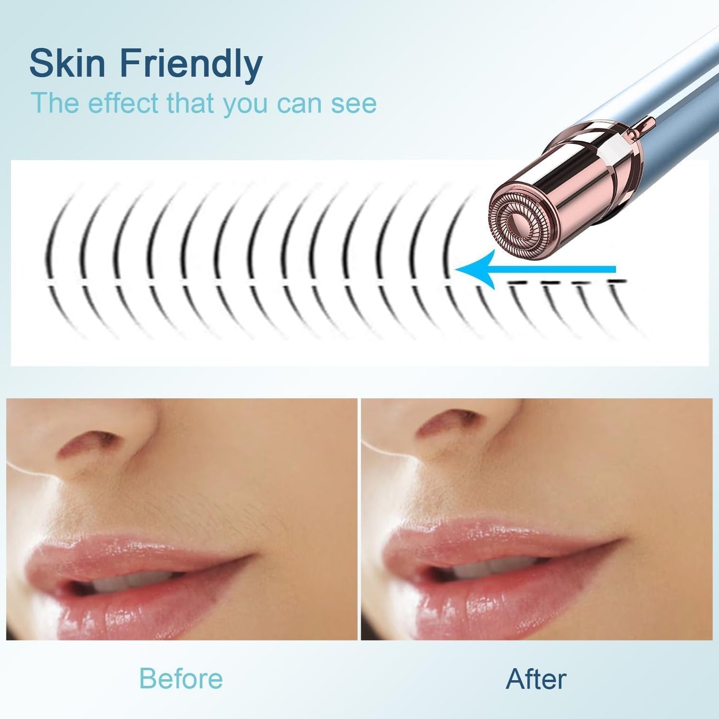 innobeaut Depilación facial para mujeres, removedor de vello facial...