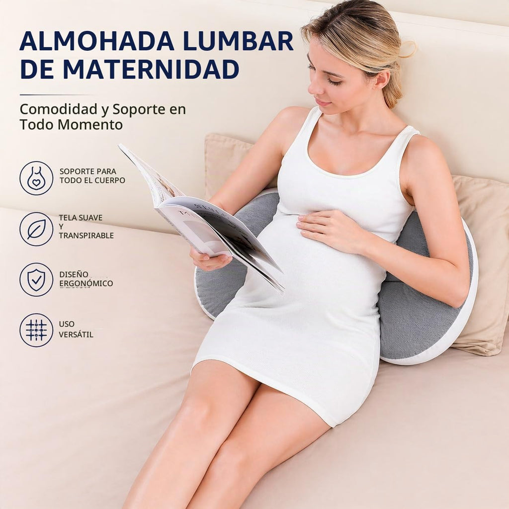 PandaEar Almohada de Embarazo Cuña para Dormir, Soporte Corporal de...