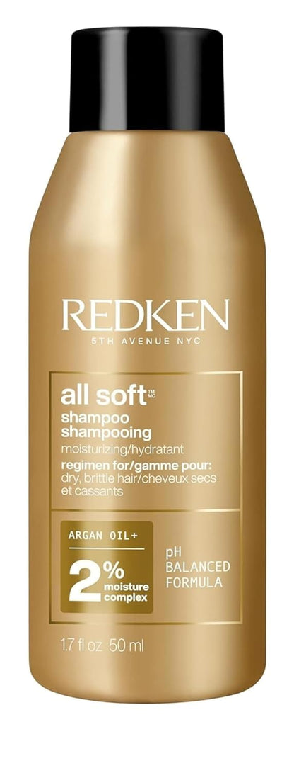 Redken All Soft Shampoo - Hidrata y nutre el cabello seco y quebrad...