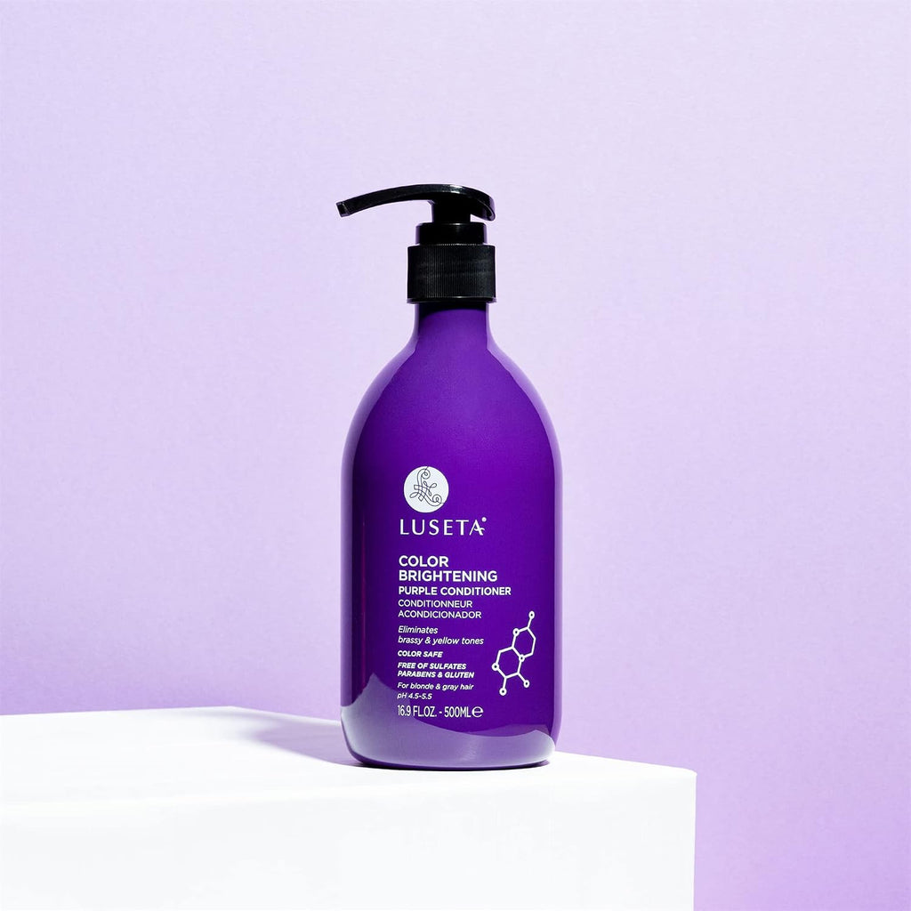 Luseta - Acondicionador morado para cabello teñido, gris, rubio y s...