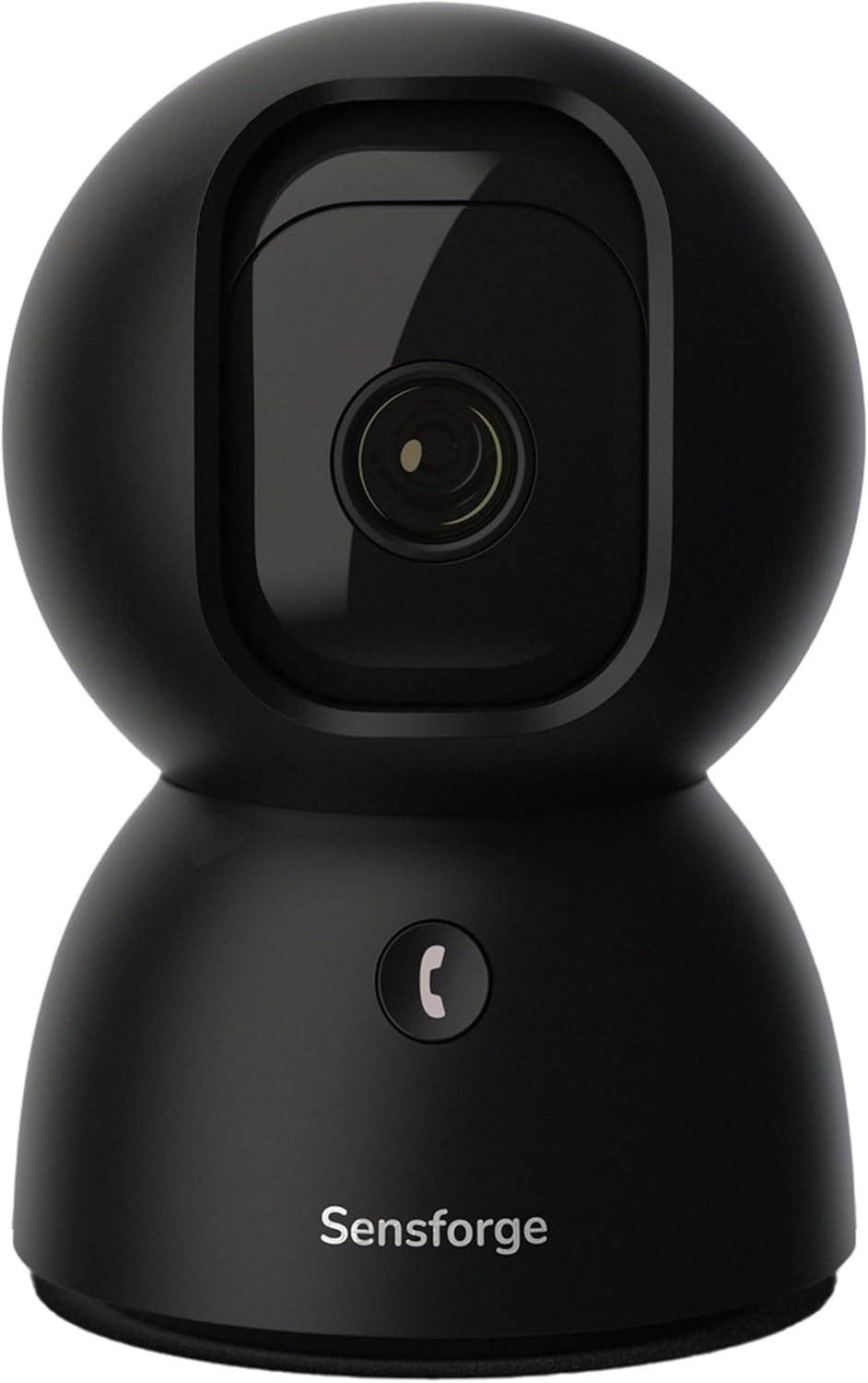 SensForge Cámara de seguridad Pan-Tilt de 2.5K, cámara WiFi de dobl...
