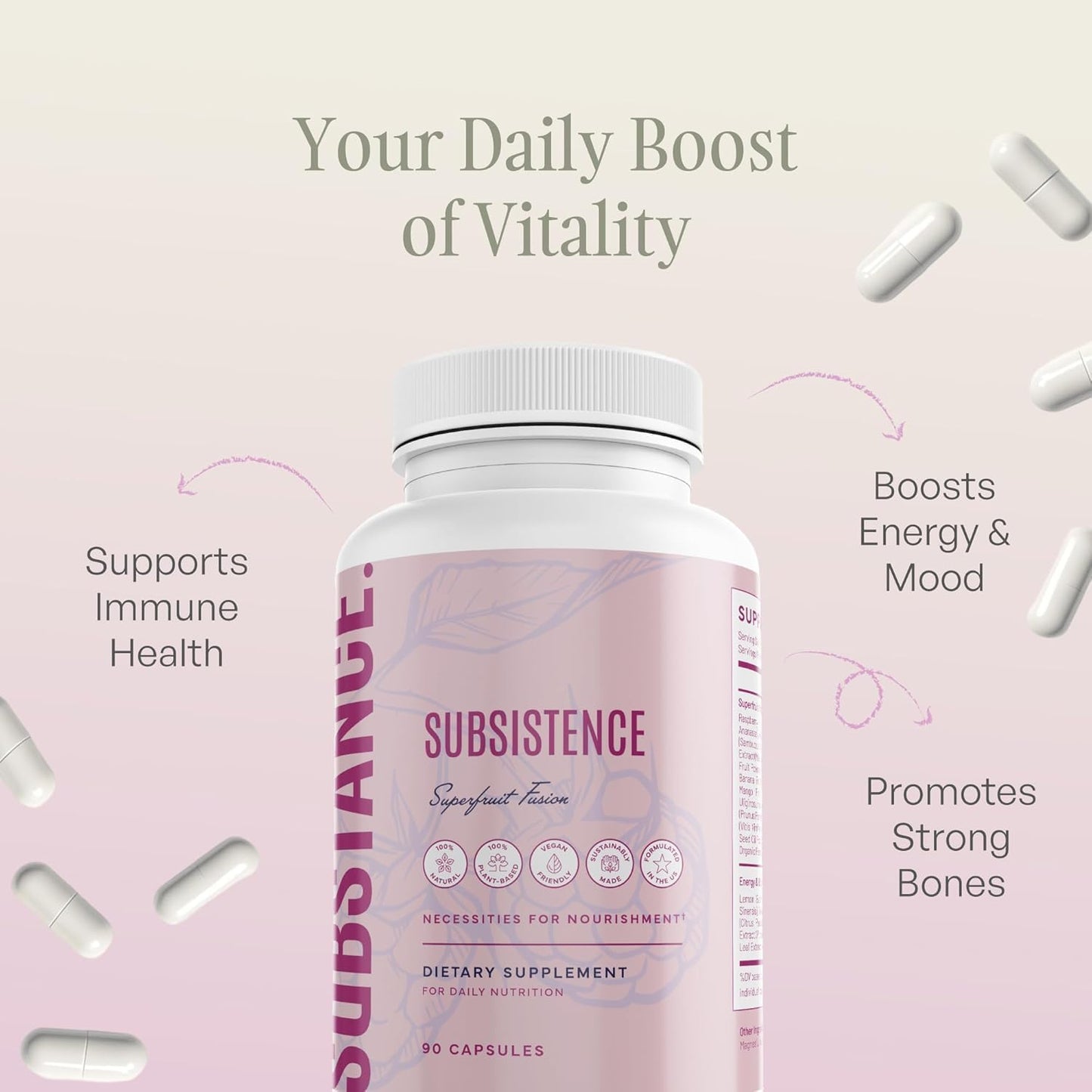 SUBSTANCE. Nature's Subsistence Superfruit Fusion - Mezcla orgá...