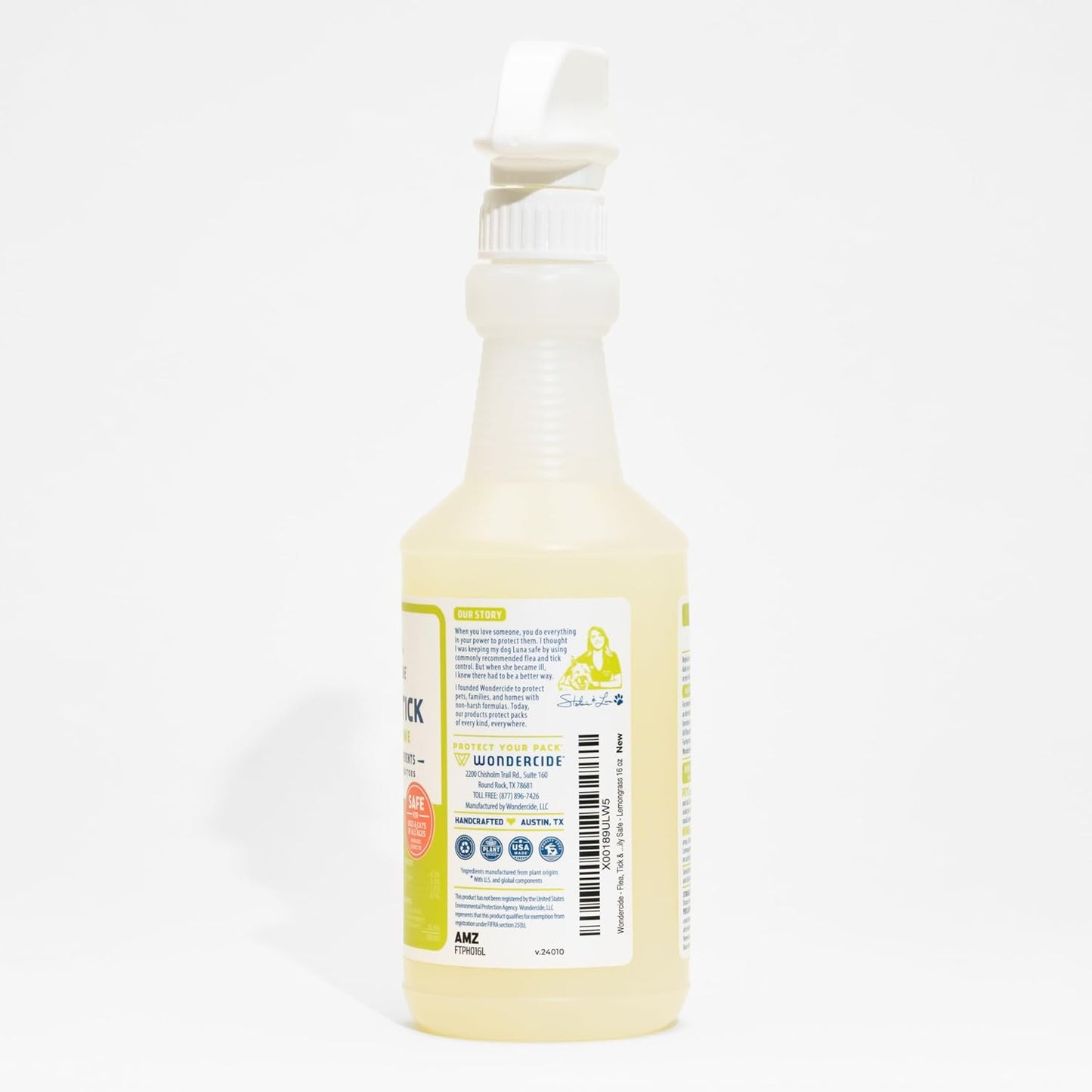 Wondercide - Spray para pulgas, garrapatas y mosquitos para mascota...