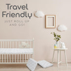 Cubrecolchón Pack and Play, 38 x 26 pulgadas, triple espuma suave b...