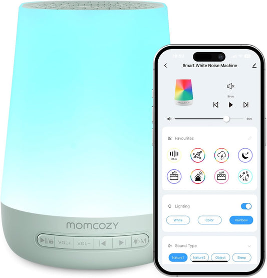 Máquina de Sonido para Bebés, Máquina de Ruido Blanco Momcozy para...