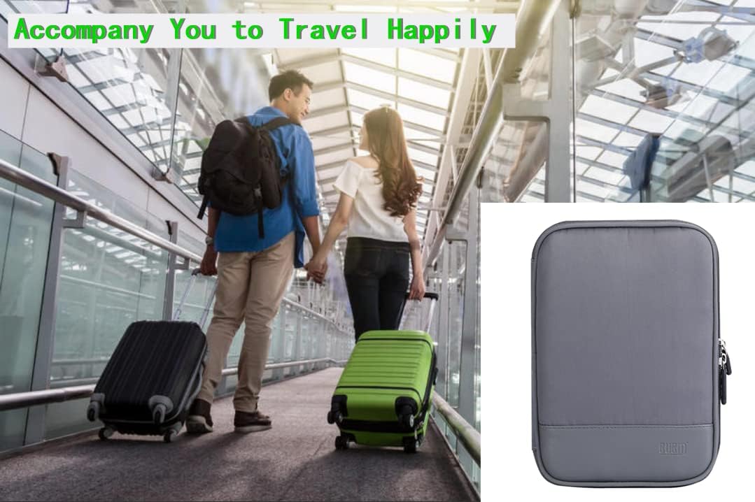 Bolsa organizadora de cables electrónicos, bolsa de almacenamiento portátil de doble capa para accesorios digitales electrónicos para funda de tarjeta SD, unidad flash USB, cables de carga, cargador