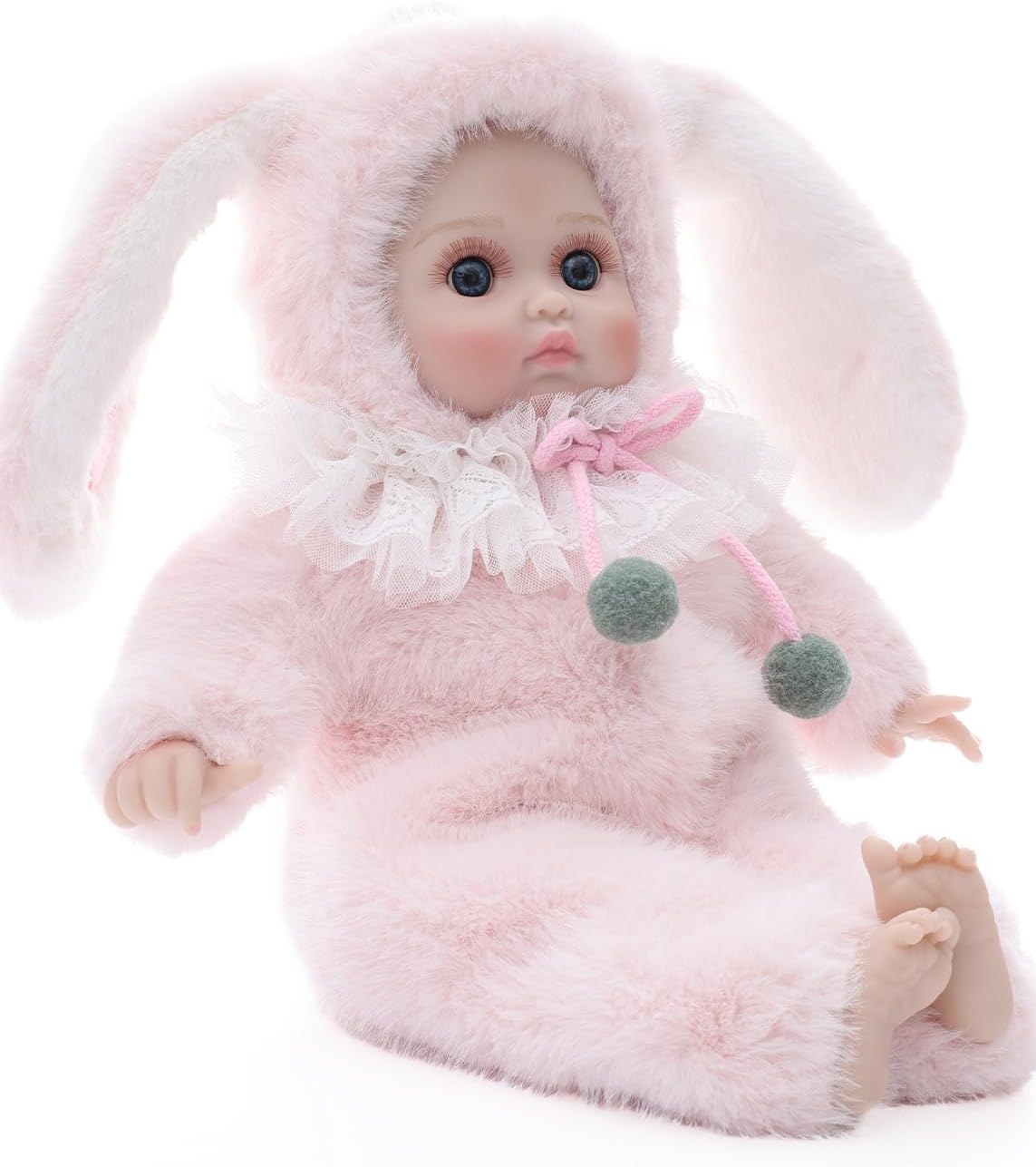 Cloveray Muñecas de bebé, muñeca realista de cuerpo suave de 15 pul...
