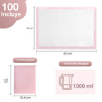 Juego de 100 cambiadores desechables para la incontinencia del bebé...