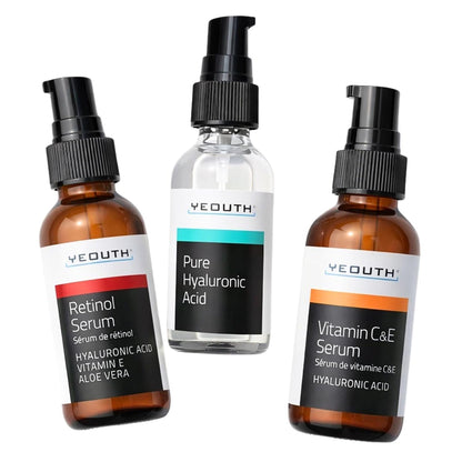 YEOUTH Set de cuidado de la piel: suero de retinol para cara, vitam...