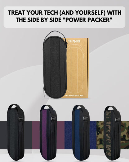 SIDE BY SIDE Electronics Organizer Travel Case for Cables, Charger,...