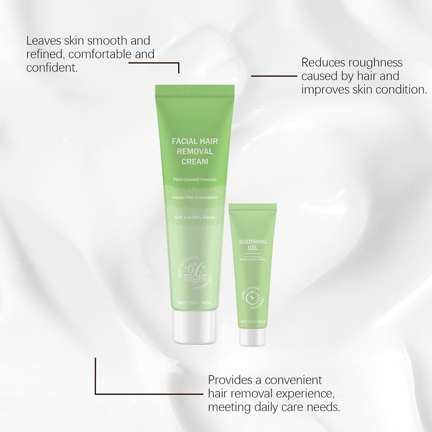 Facial &amp; Body Hair Removal Set, Cool Sensation, Smooth Tight Sk...