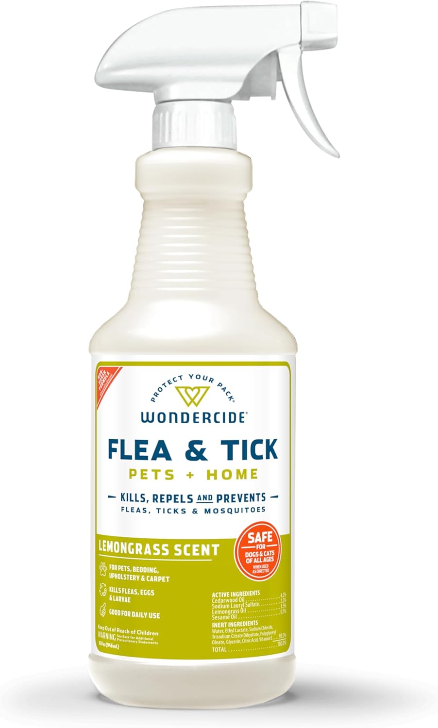 Wondercide - Spray para pulgas, garrapatas y mosquitos para mascota...