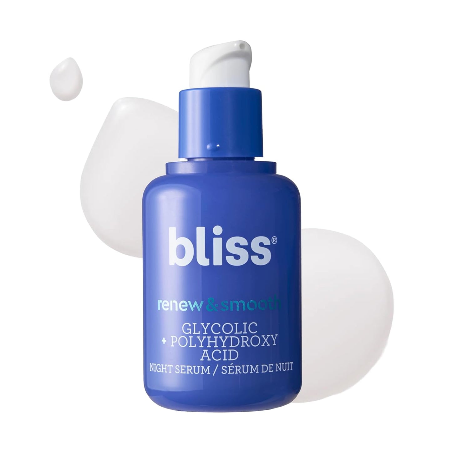 Bliss Glycolic + Polyhydroxy Acid Renew &amp; Smooth - Suero noctur...