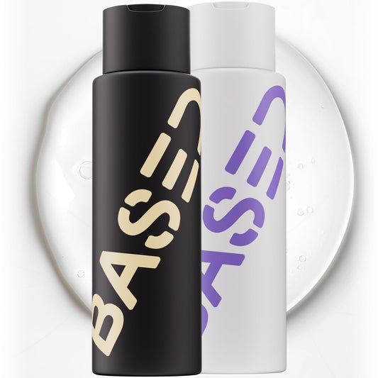 BASED Shower Duo Paquete de Champú y Acondicionador con Aceite de Menta y Aceite de Coco, Champú Limpiador y Acondicionador Hidratante para Hombres, Sin Sulfatos, Parabenos o Ftalatos, Botella de 12