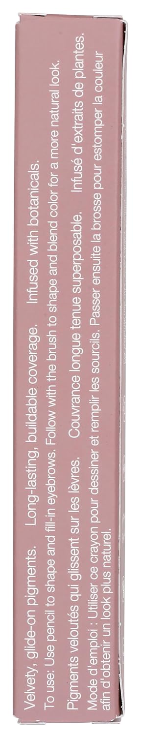 Mineral Fusion Lápiz retráctil para cejas marrón oscuro, 0.003 onzas