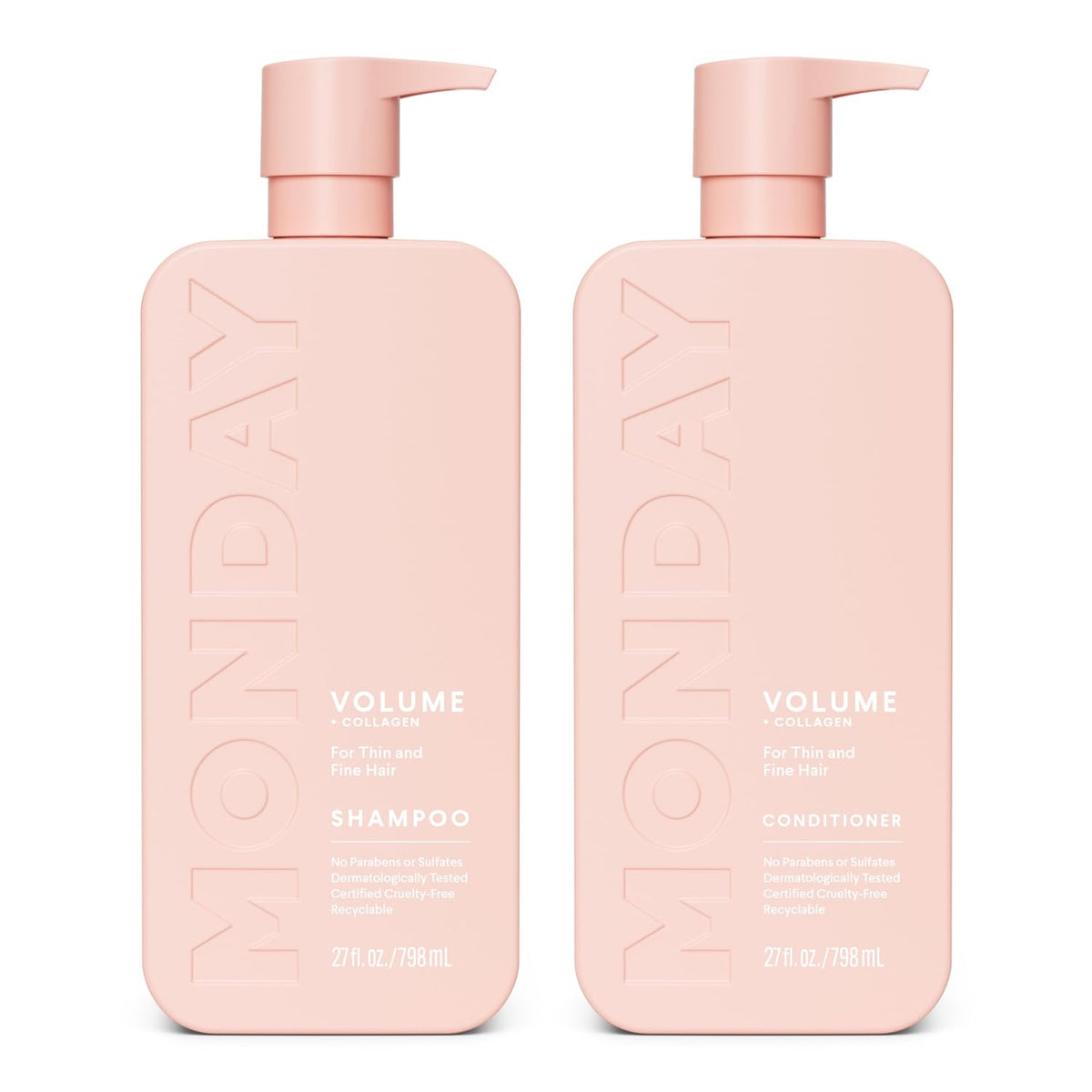 MONDAY HAIRCARE Juego de Champú + Acondicionador de Volumen (2 unid...