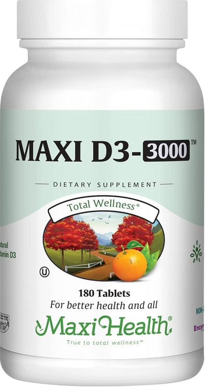 Maxi Health Kosher Vitamina D3 3000 UI (75 mcg) \u2013 Vitamina D p...