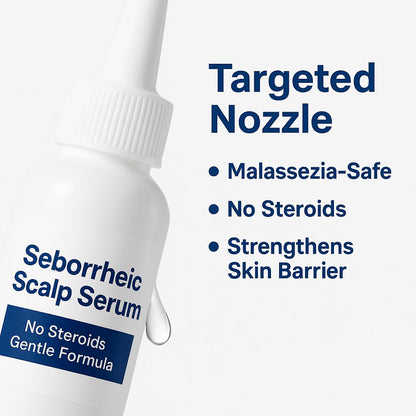 Suero para el Cuero Cabelludo Seborreico 8X DE ACTUACIÓN RÁPIDA - Ungüento Calmante para Enrojecimiento y Dermatitis - Pomada de Acción Rápida para Cuero Cabelludo, Cara, Pecho y Cuerpo para Hombres y