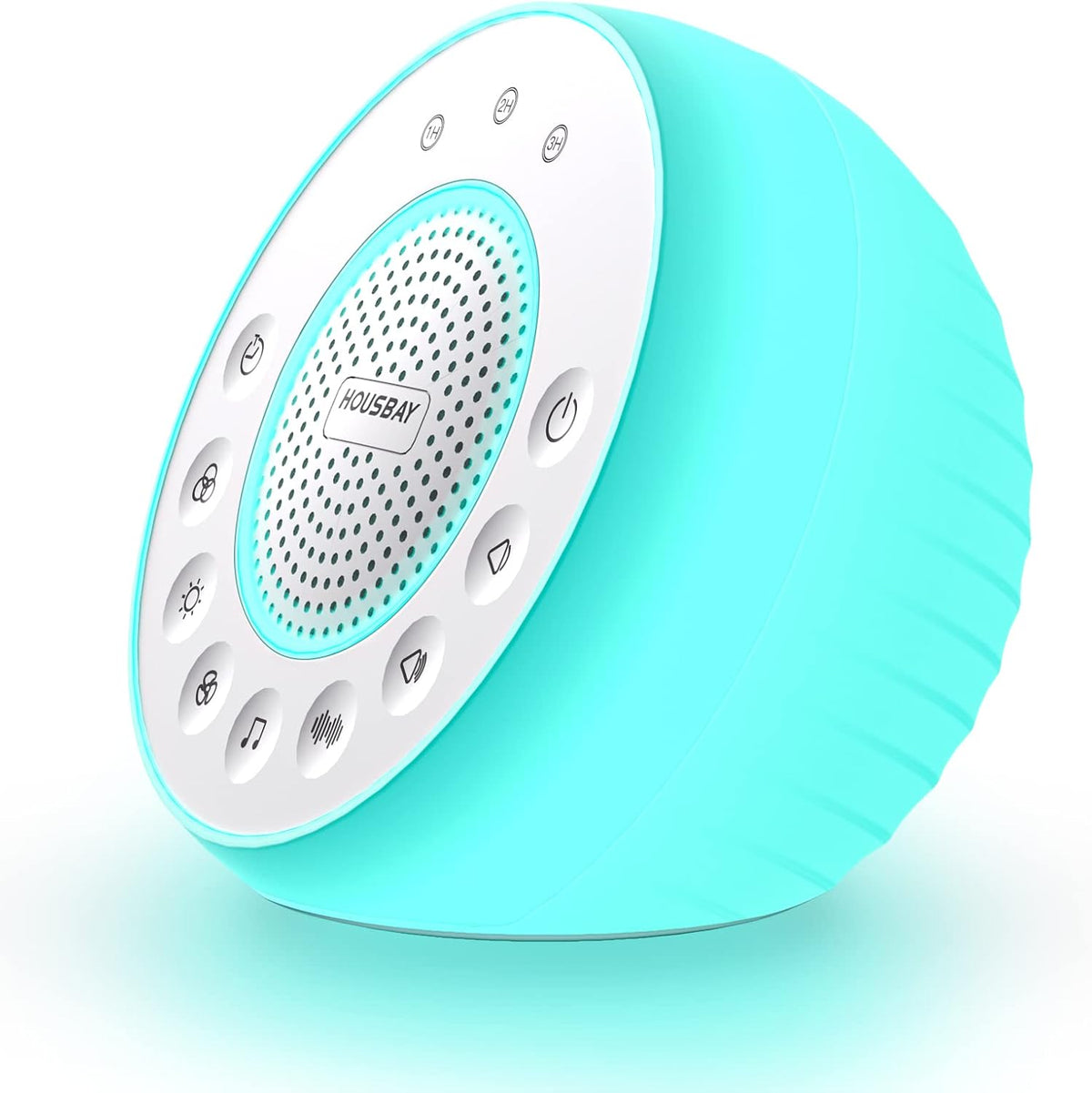 HOUSBAY Máquina de sonido brilla con ruido blanco para dormir, luz...